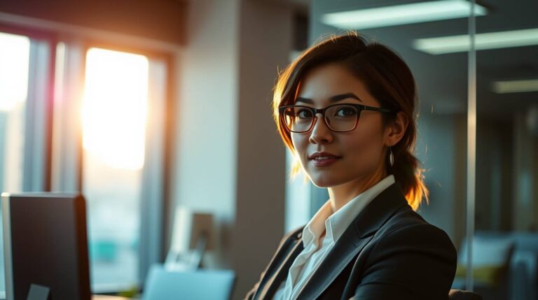 Businesswoman in a modern office