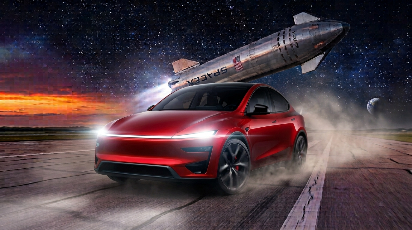 SpaceX Starship and Tesla Model Y Premium