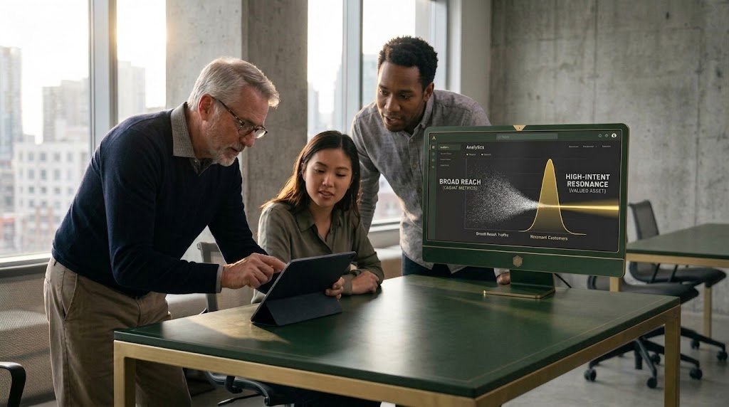 business team working together to figure out strategy